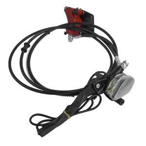 Linke Bremse für E-Chopper – Original Rockbike Bremshebel auf weißem Hintergrund