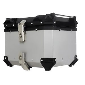 E-Chopper Heckbox – abschließbare Staubox für Rockbike, freistehend auf weißem Hintergrund