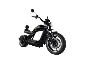 E-Chopper HL 6.0 Phantom in Schwarz – Seitenansicht, 45 km/h mit Straßenzulassung