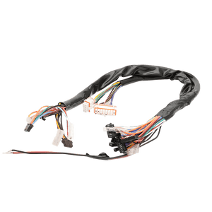 Detailansicht der Steckverbindungen am E-Chopper Kabelbaum für Steuergerät