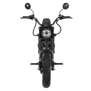 E-Chopper Rücksitz – Frontalansicht des komfortablen Beifahrersitzes