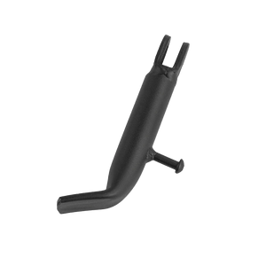 E-Chopper Seitenständer – Frontalansicht auf weißem Hintergrund