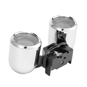 E-Chopper Tacho in Chrom – klassisches Rundinstrument mit Retro-Optik