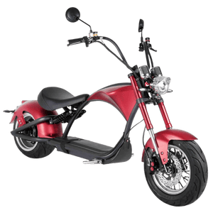 E-Chopper XOne 45 km/h in matt rot mit 30ah akku strassenzulassung
